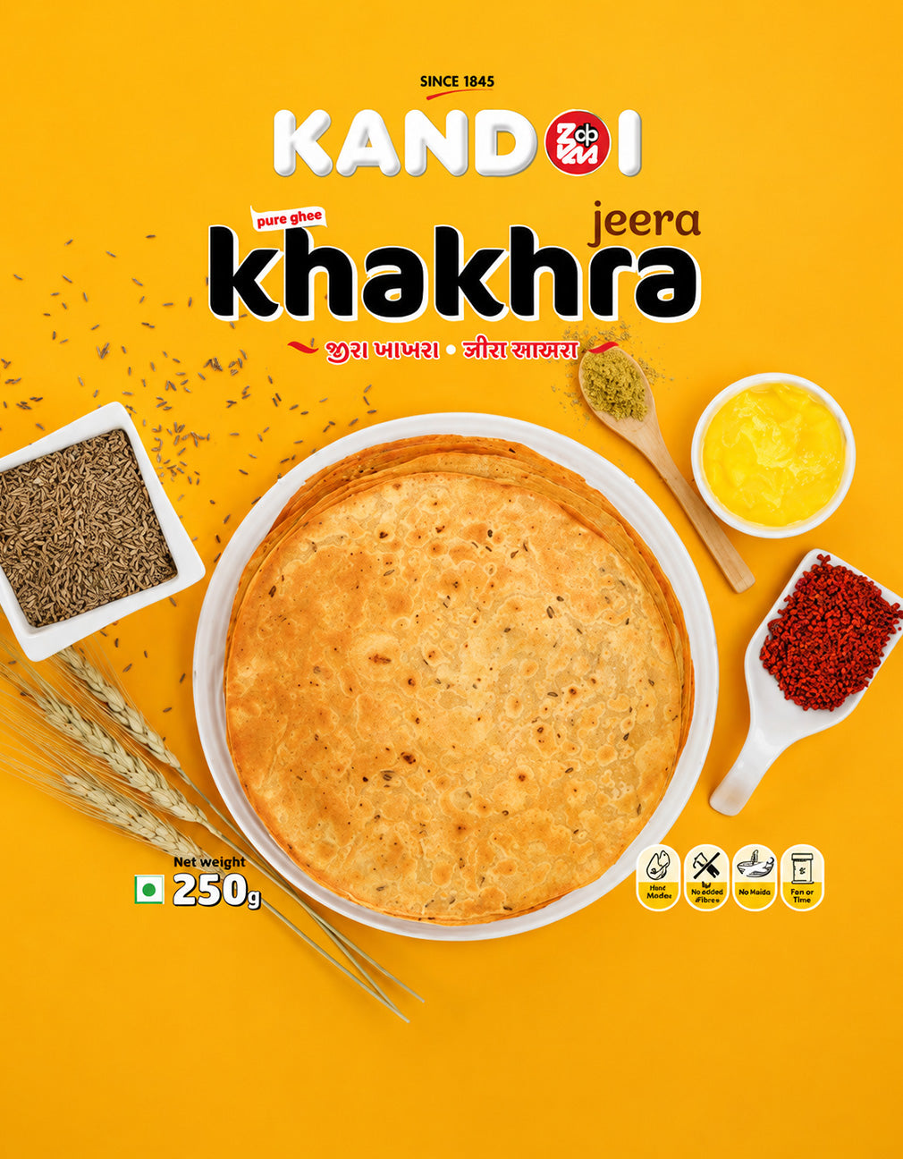 Jeera Khakhra 250 g.