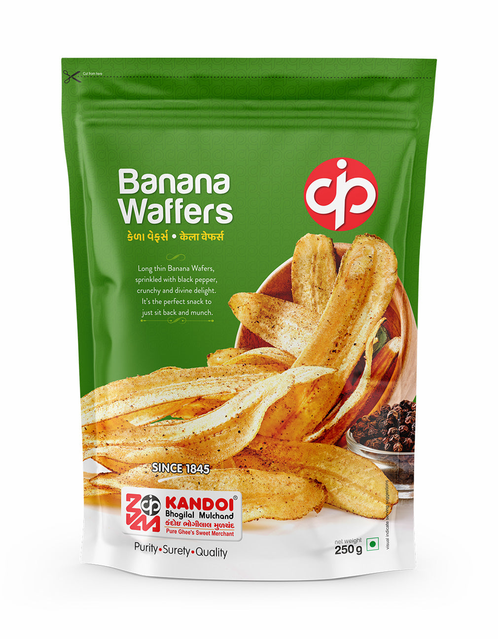Banana Waffers 100 g.